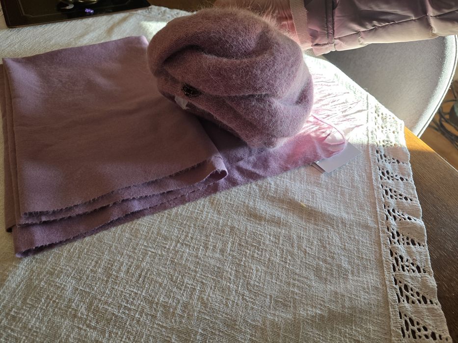 Komplet czapka i szal