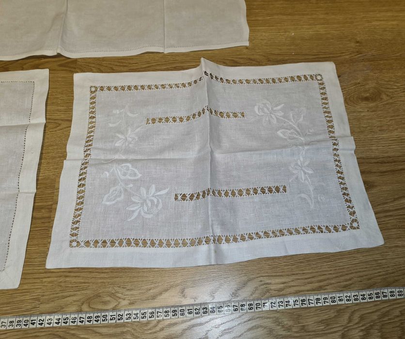 Toalhas, Naprons e Guardanapos antigos bordados