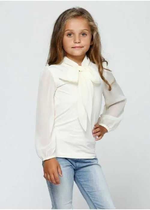 Кофтина шкільна нарядна, молочна