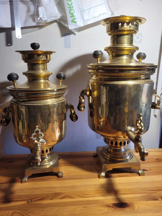 Самовар старинный на дровах  рабочий