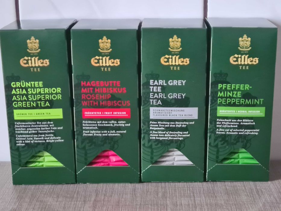 EILLES - herbata ekspresowa - zestaw 4 różnych opakowań