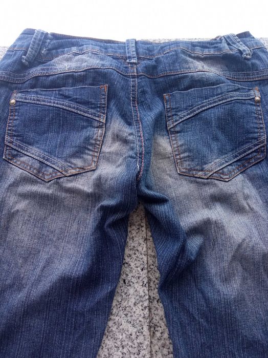 jeans damskie granatowe cienkie