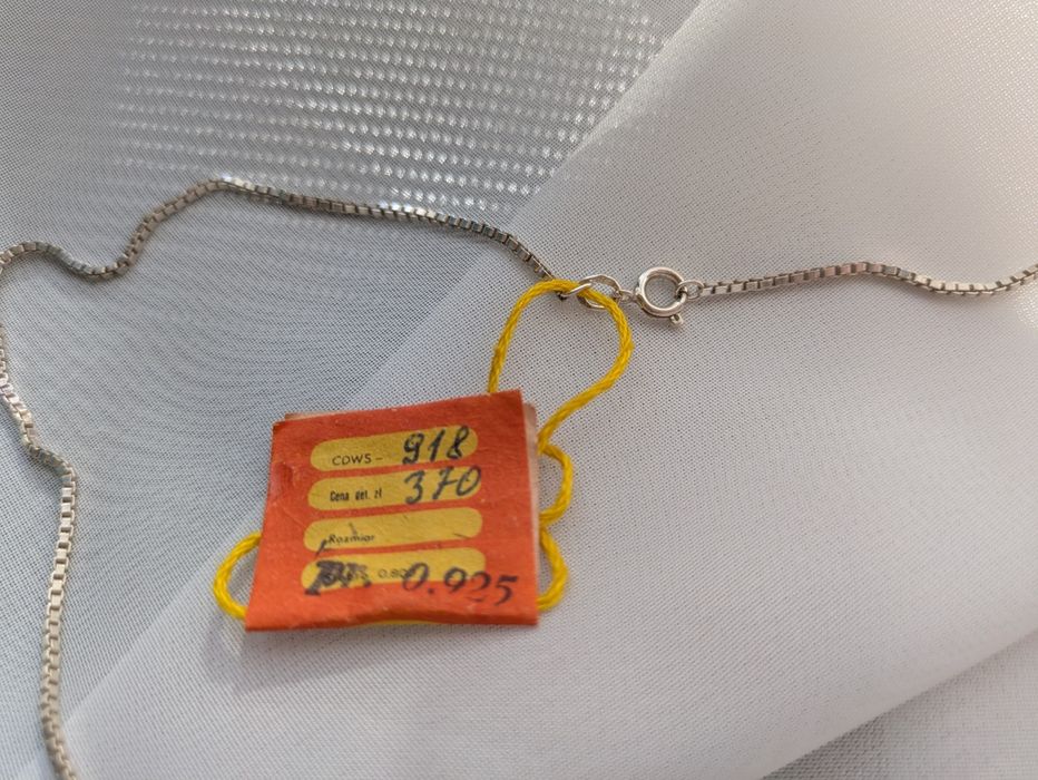 Warmet Agmet srebrny łańcuszek kostka