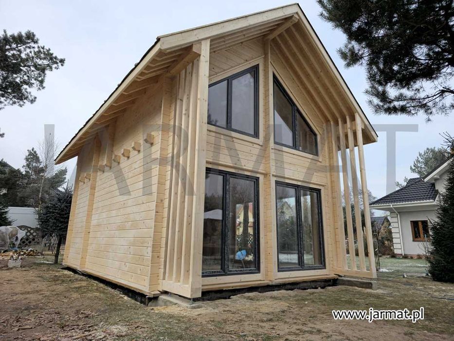 Dom letniskowy Model L54 Baliki 44x172mm Duże Przeszklenia Producent
