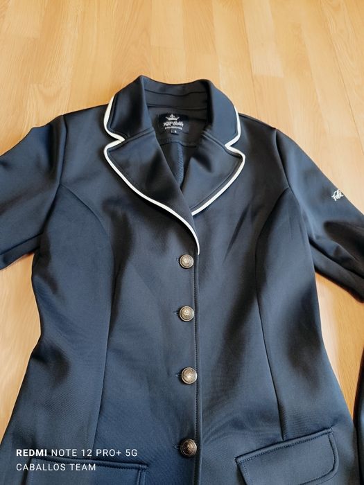 S Frak jeździecki Felix Buhler granatowy, navy
