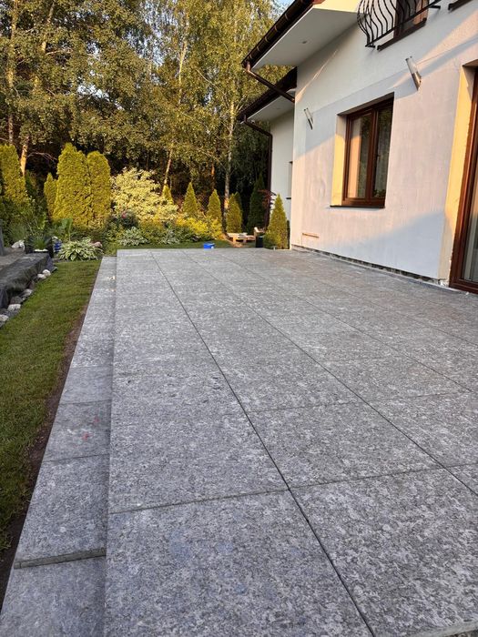 CZARNA Kostka brukowa Granitowa cięta na podjazdy.. WYPRZEDAŻ !