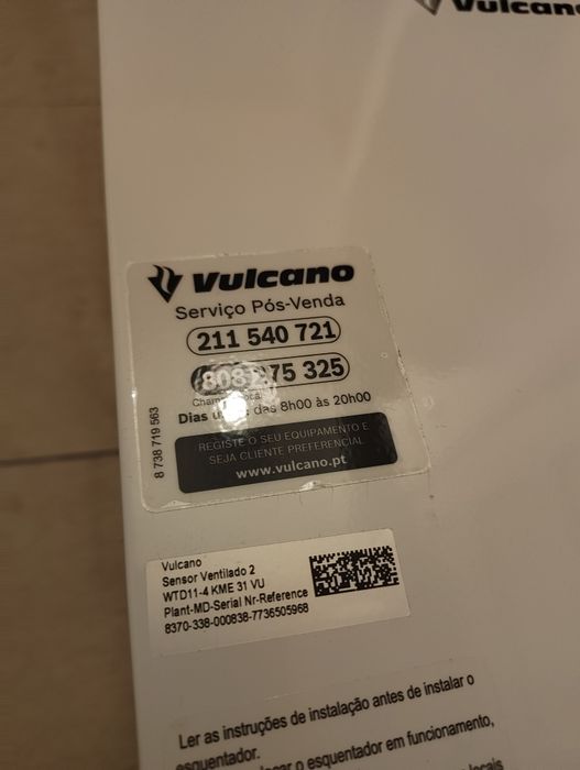 Esquentador Vulcano Sensor Ventilado 2 11L