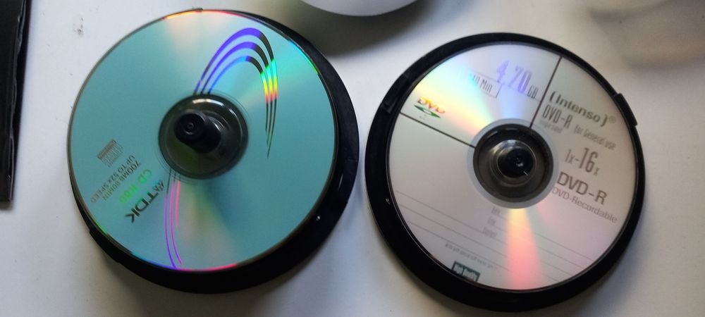 CDs e DVDs novos para gravar
