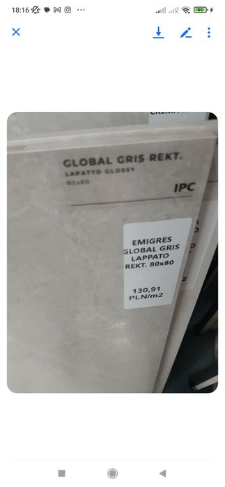 Płytki Hiszpania Emigres Global Gris lapatto