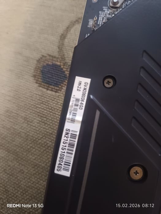 Продам відеокарту gigabyte rtx 2060 6gb