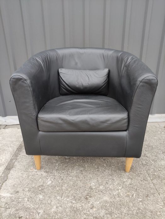 Fotel skórzany-100% skóra naturalna! Nowoczesny! Okazja