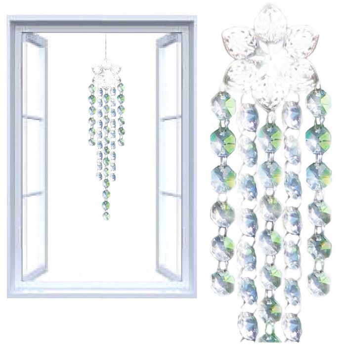 ŁAPACZ SŁOŃCA Zawieszka na Okno lub do Ogrodu Mini Flowers Bezbarwny