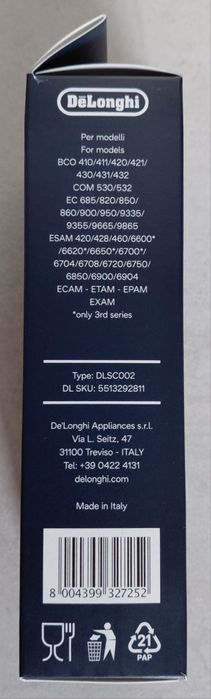 Filtry do ekspresu DeLonghi - 4 pak