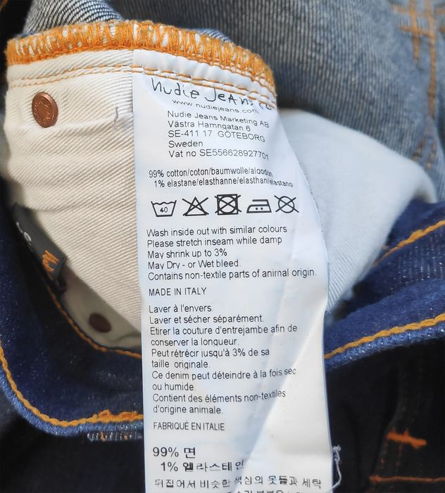 NUDIE Jeans Lean Dean джинсы made in Italy Оригинал W31 L34