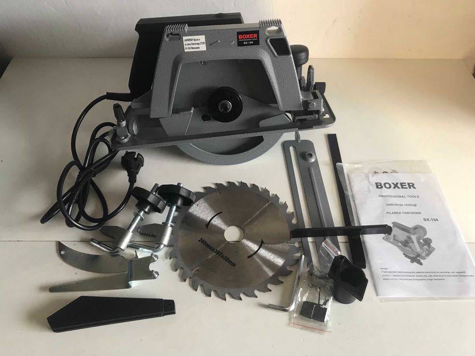 Циркулярна пила Boxer BX-194,1800 Вт.,діаметр 200 мм.5500 об/хв.