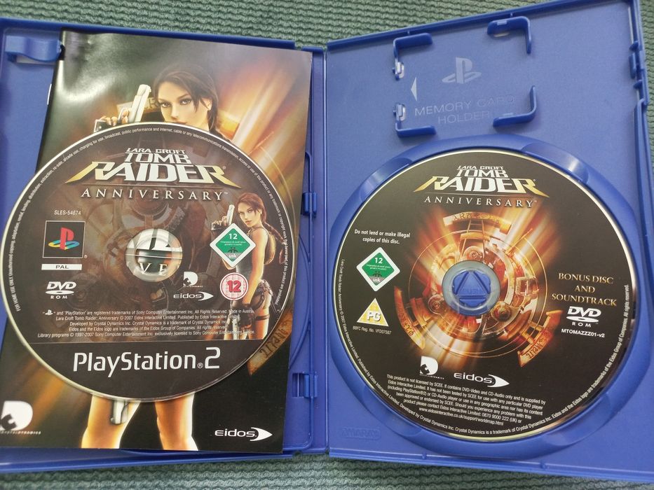 Tomb Raider Anniversary Collectors edition - gra na PS2 - komplet 3xa