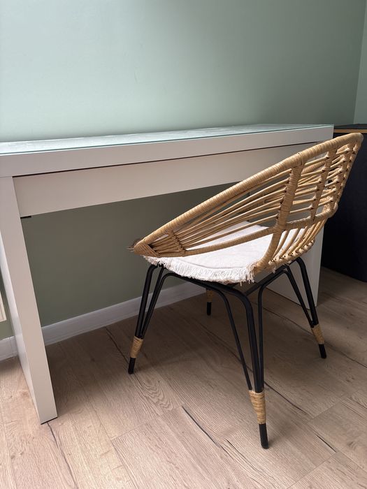 Toaletka MALM zestaw z krzesłem