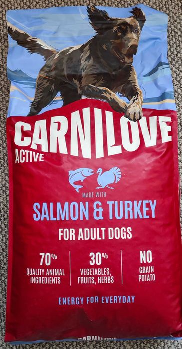 Carnilove Active Salmon & Turkey з лососем та індичкою для дорослих собак усіх порід.12кг +ПОДАРУНОК