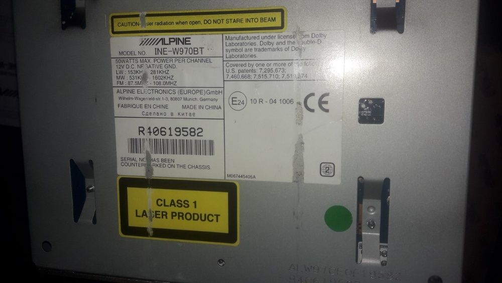 Radio Alpine INE-W970BT Nawigacja GPS dotyk 6,1 USB DVD