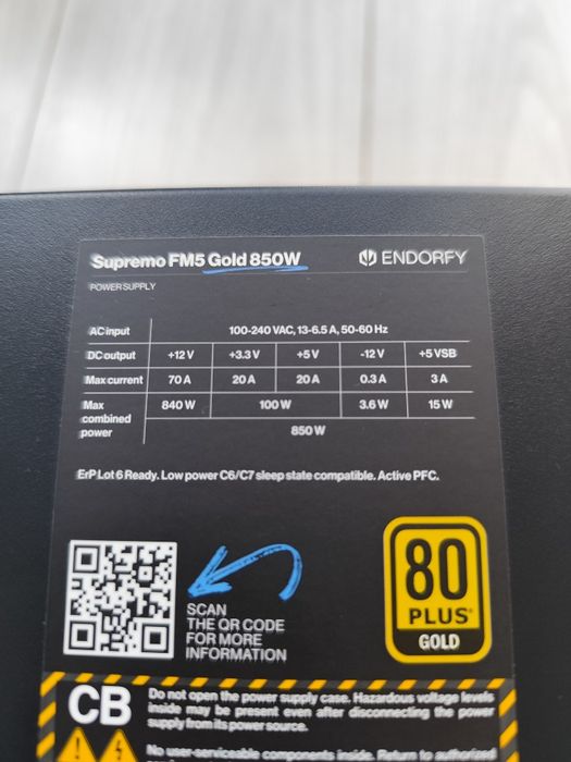 Zasilacz ENDORFY Supremo FM5 850W 80 Plus Gold