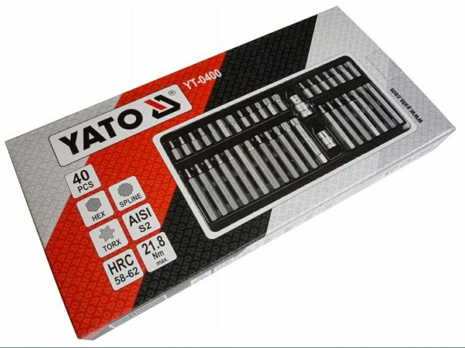 Набор бит Torx, Spline, Нех YATO YT-0400