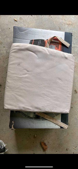 Almofadas para Cadeiras Quadradas – Cor Creme