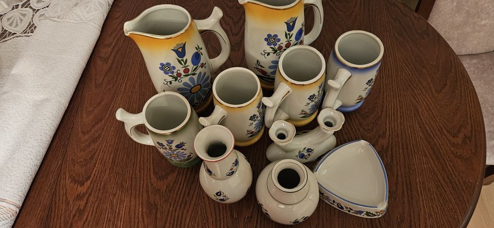 Kufele porcelana Lubiana Kaszuby PRL