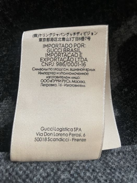 Gucci - szalik 100% kaszmir, unisex - oryginalny