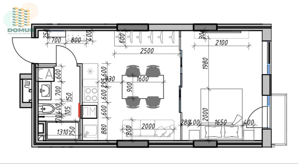 1-комнатная квартира по адресу Фонтанская дор. (площадь 38 м²) - Atlanta.ua - фото 7