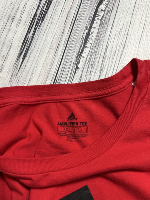 Adidas футболка оригинал красная XXL размер 2XL