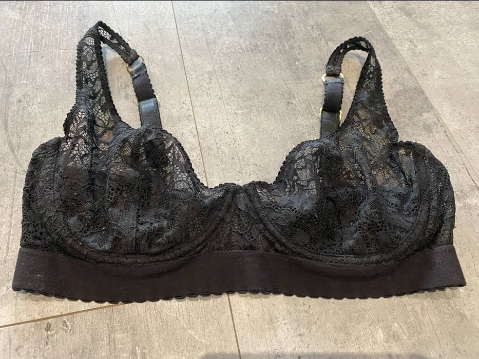 Koronkowy biustonosz H&M 80D miękki stanik