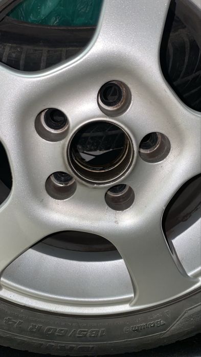 Zestaw: ALUFELGI 5x100 14” DOTZ + opony + śruby — Barum 165/60 R14