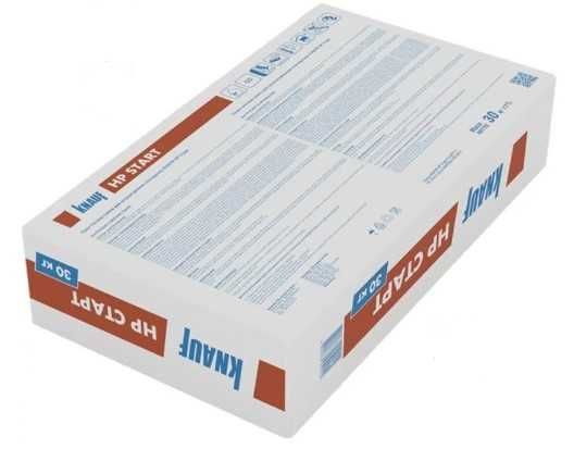 Штукатурка Knauf Start гіпсова - 30кг,     Шпаклевка фініш гіпсова