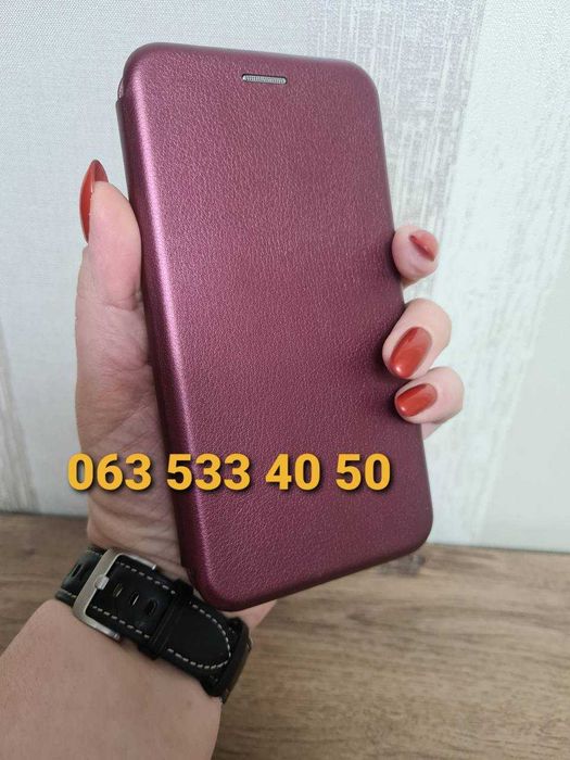 Чехол книжка для Motorola Edge 60 Fusion на магните с отделом для карт