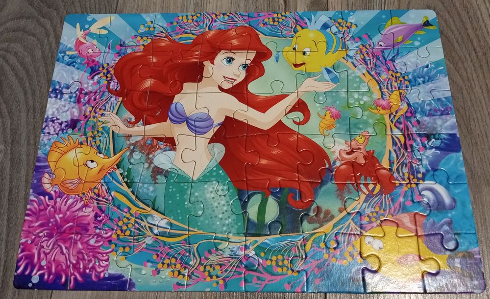 Puzzle księżniczki Disney 4w1 kolorowanka