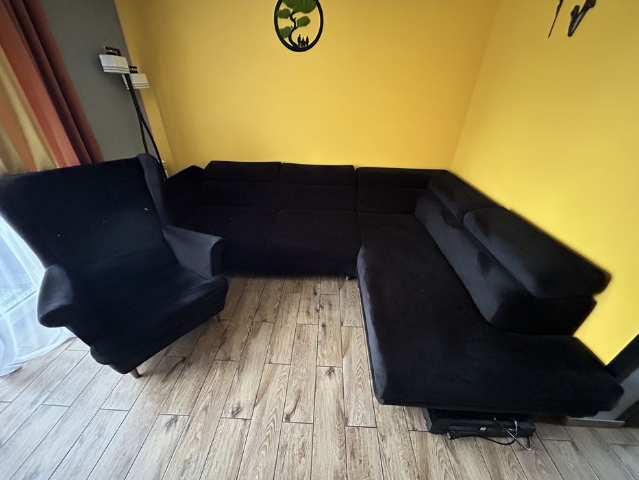 Narożnik z fotelem komplet