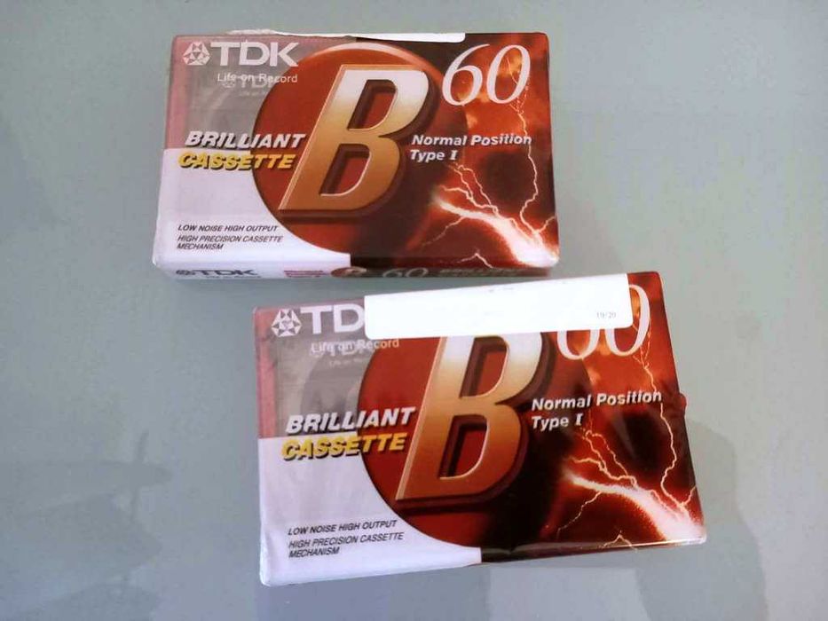 Cassetes audio TDK B60 (seladas)