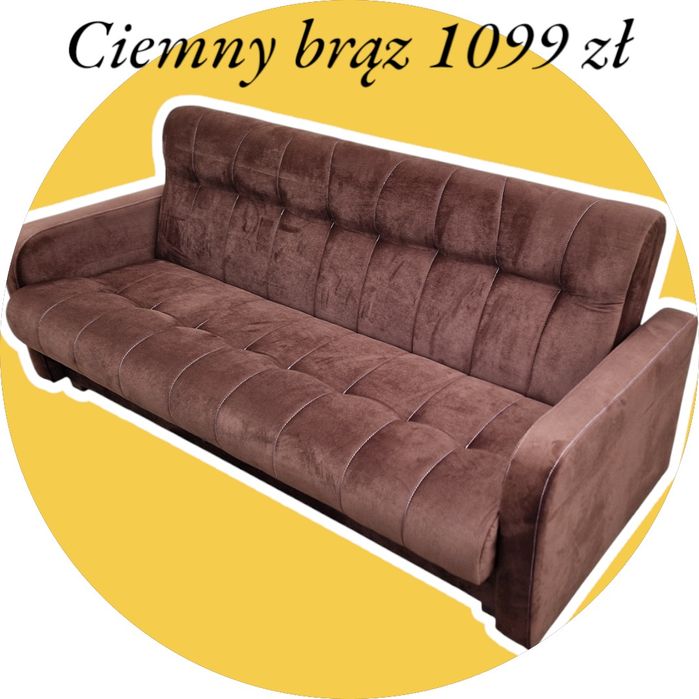 Wersalka REMEK z bokami, Producent Polski,  różne kolory, dostawa PL