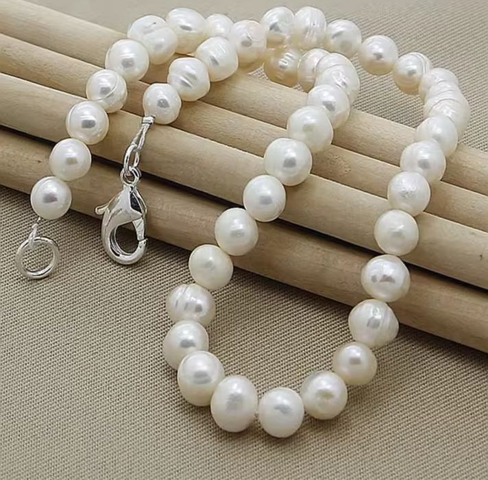 Naszyjnik pearls silver