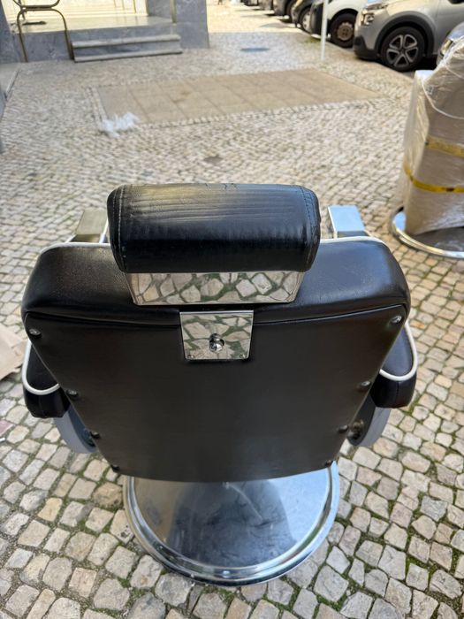 Cadeira para barbeiro ou cabeleireiro