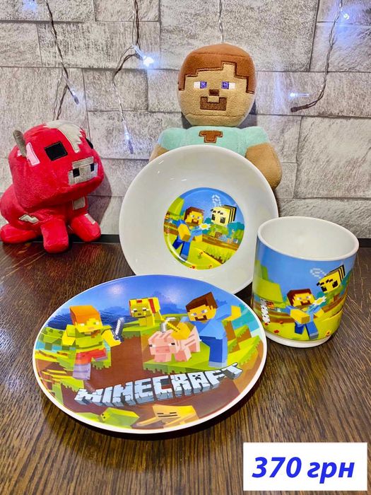 Набор Minecraft Майнкрафт рюкзак Minecraft подарок Майнкрафт часы