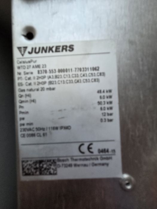 Esquentador 27 litros gas natural novo