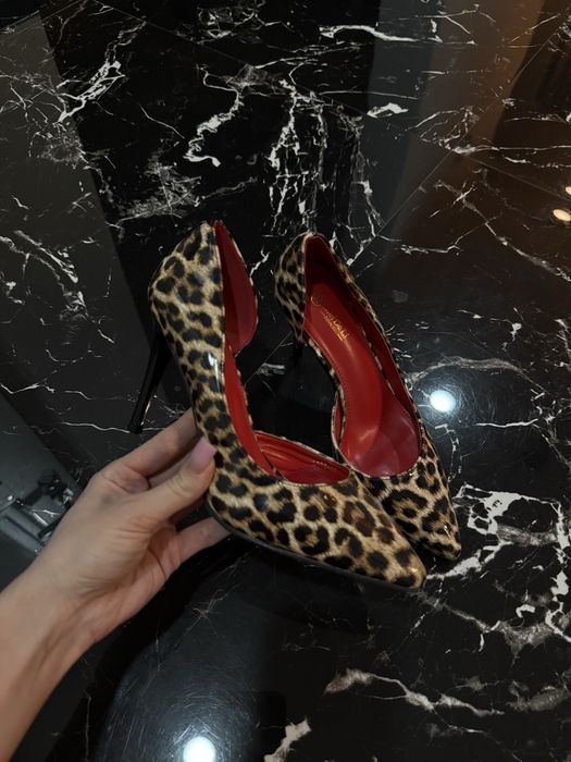 Леопардові туфлі човники