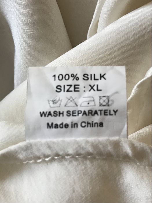 100% натур шовк розмір XL 48-50 верх топ піжама шелк Ellesilk майка