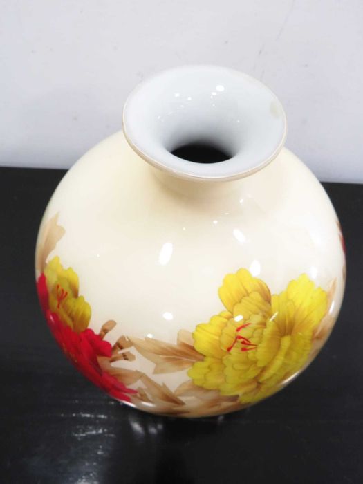 Pols Potten Lindo vaso bojudo, motivos florais - pintado á mão VINTAGE