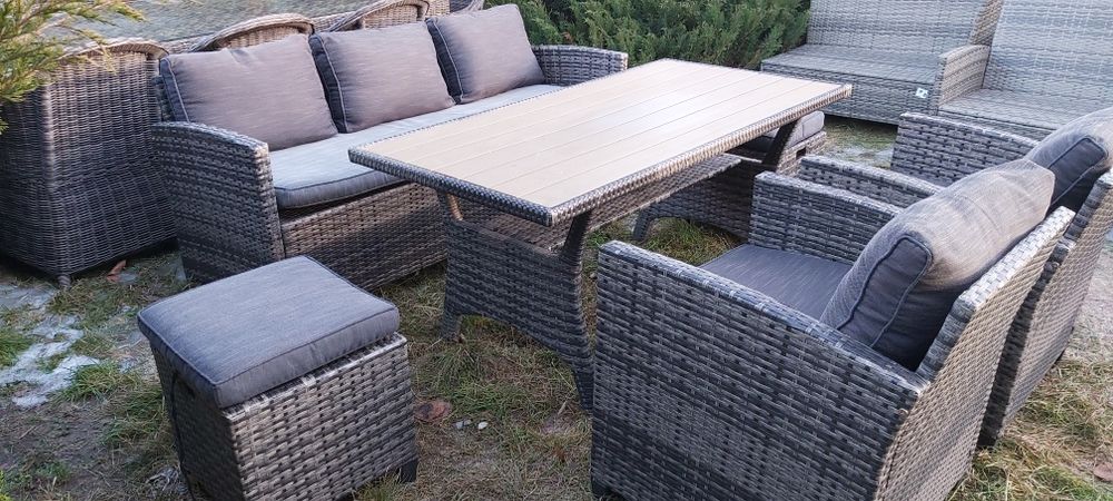 Zestaw ogrodowy rattanowy ratan balkon altanka ogród taras