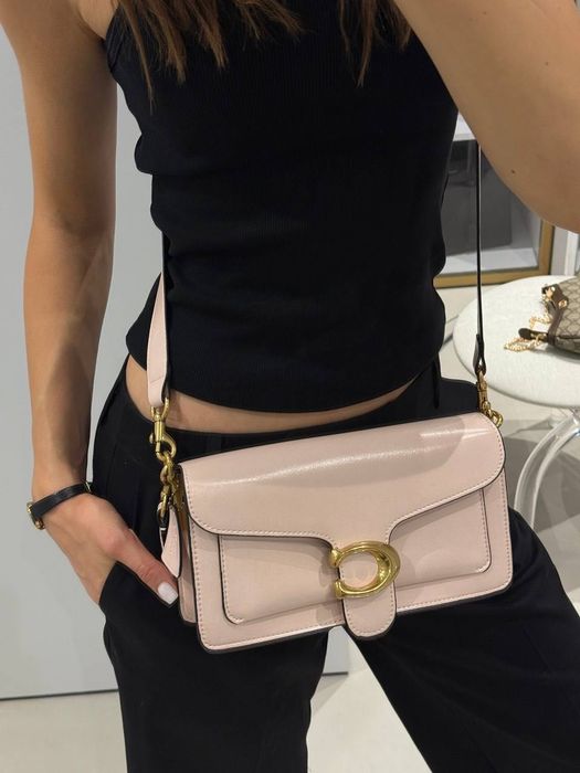 Сумка Coach / сумочка коуч коач ніжно-рожева