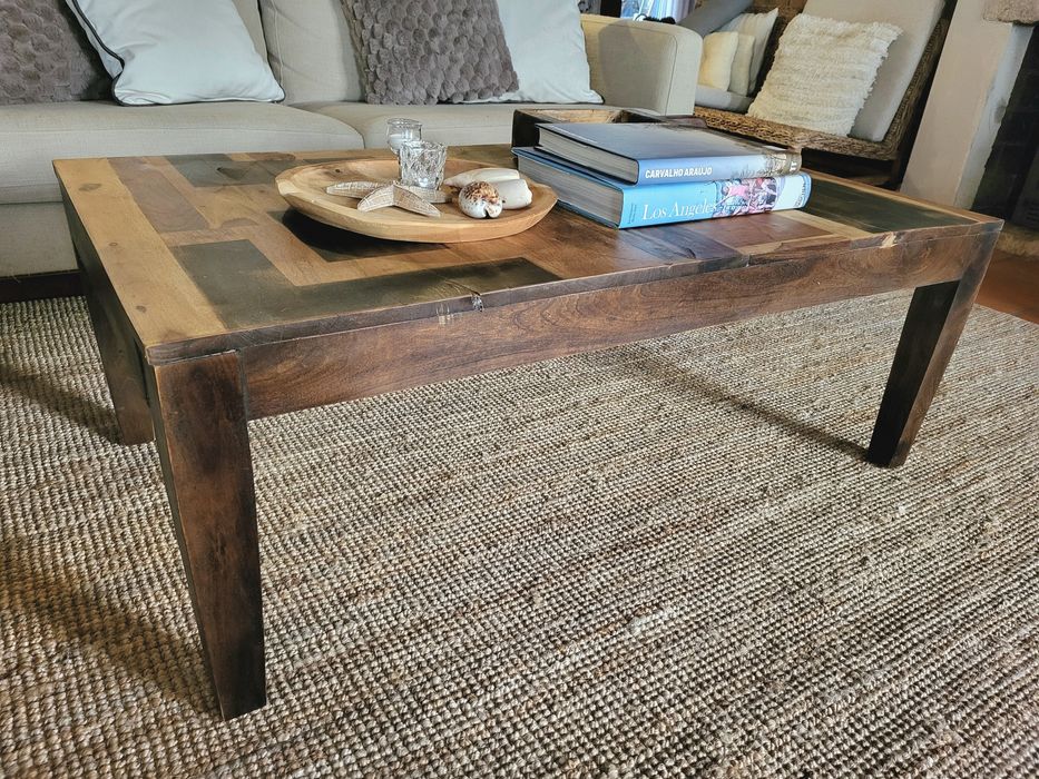 mesa, cabeceira, apoio, centro, area, rustico