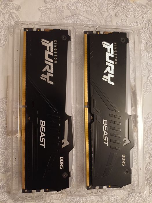 RAM Memória ddr5 Fury Beast 64gb(2×32gb) RGB 6000MHz
