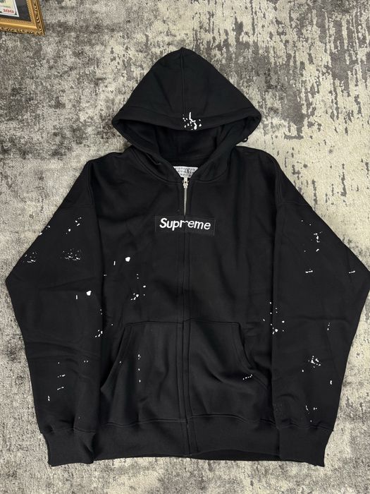 ‼️3 Кольори ‼️ Зіп Худі Supreme x Maison Margiela MM6 / Мейсон Марджела / Зіпка / Супрім /Худак / MM6